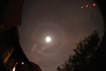 Moon Halo on Wednesday evening February 13, 2019