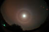 Moon halo and Mars on November 26, 2007